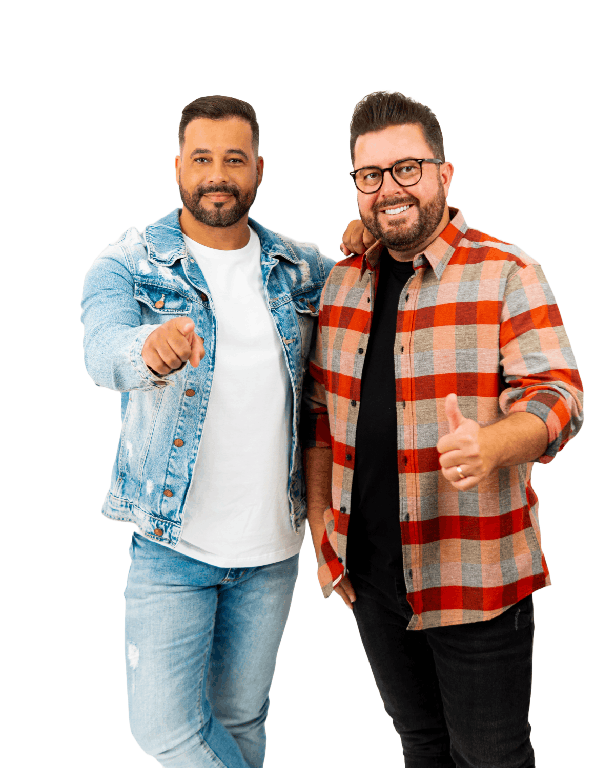 Foto da dupla Bruno César e Luciano